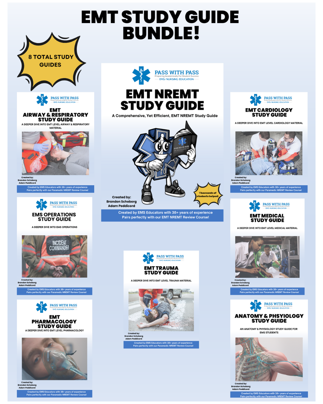EMT Study Guide Bundle – Pass with PASS, LLC